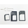 3 in1 Nano Sim Karten Adapter Set NanoSim MicroSim Karte iPhone Samsung Sony + Nadel