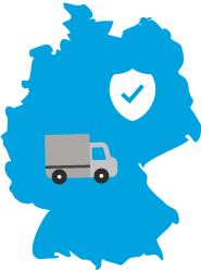 Lieferung innerhalb Deutschlands mit DHL.